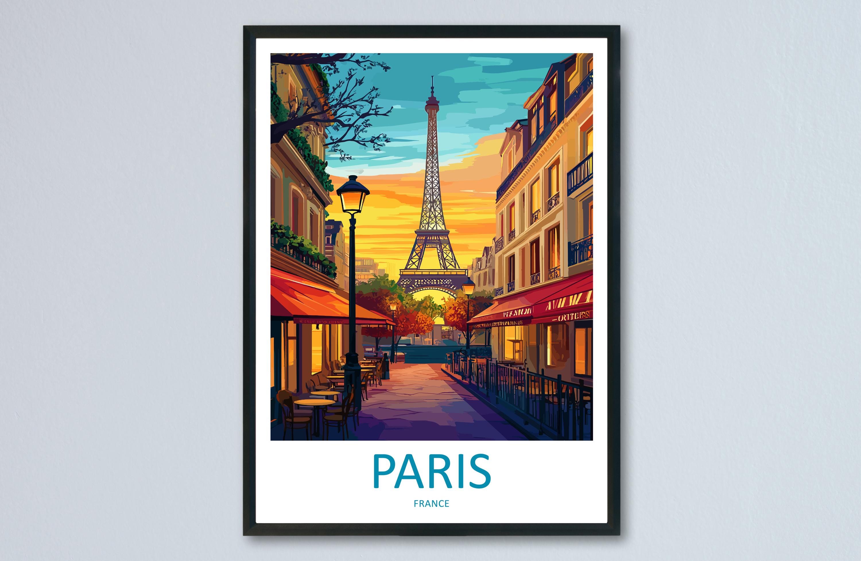 Paris Travel Print Wall Art Paris Wall Hanging Home Décor Paris Gift Art Lovers France Art Lover Gift Paris Print France Wall Art Décor