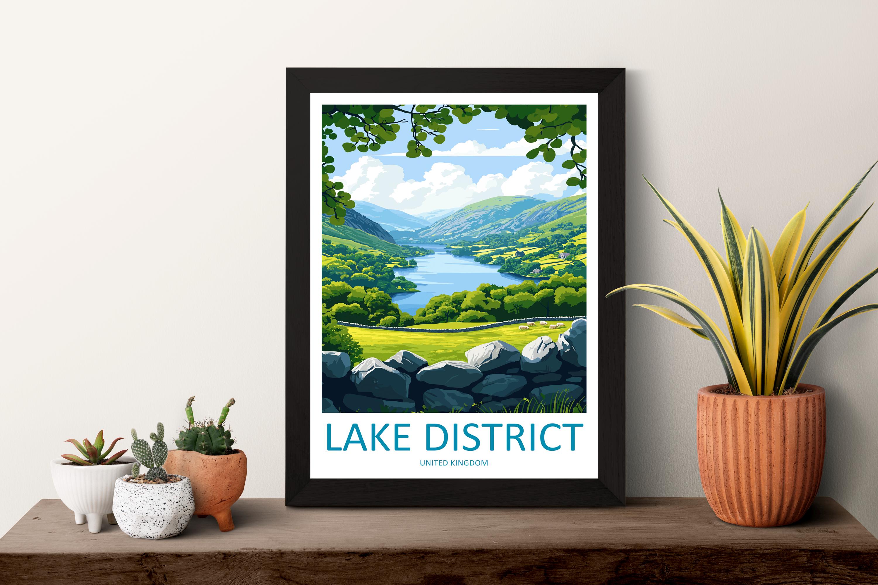 Lake District Print Lake District Home Decor Landscape Art Print Lake District Wall Art Nature Enthusiast Gift Wall Hanging Lake District