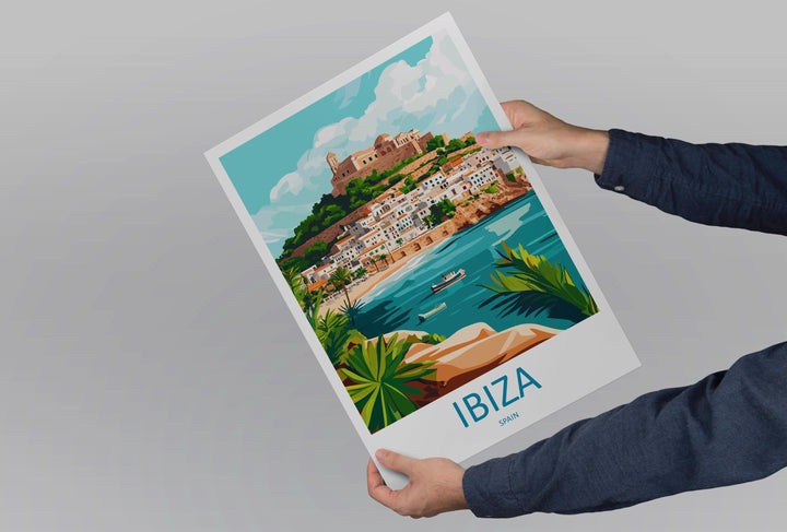 Ibiza Travel Print Wall Art Ibiza Wall Hanging Home Décor Ibiza Gift Art Lovers Spain Art Lover Gift Ibiza Wall Décor Ibiza Spain Print