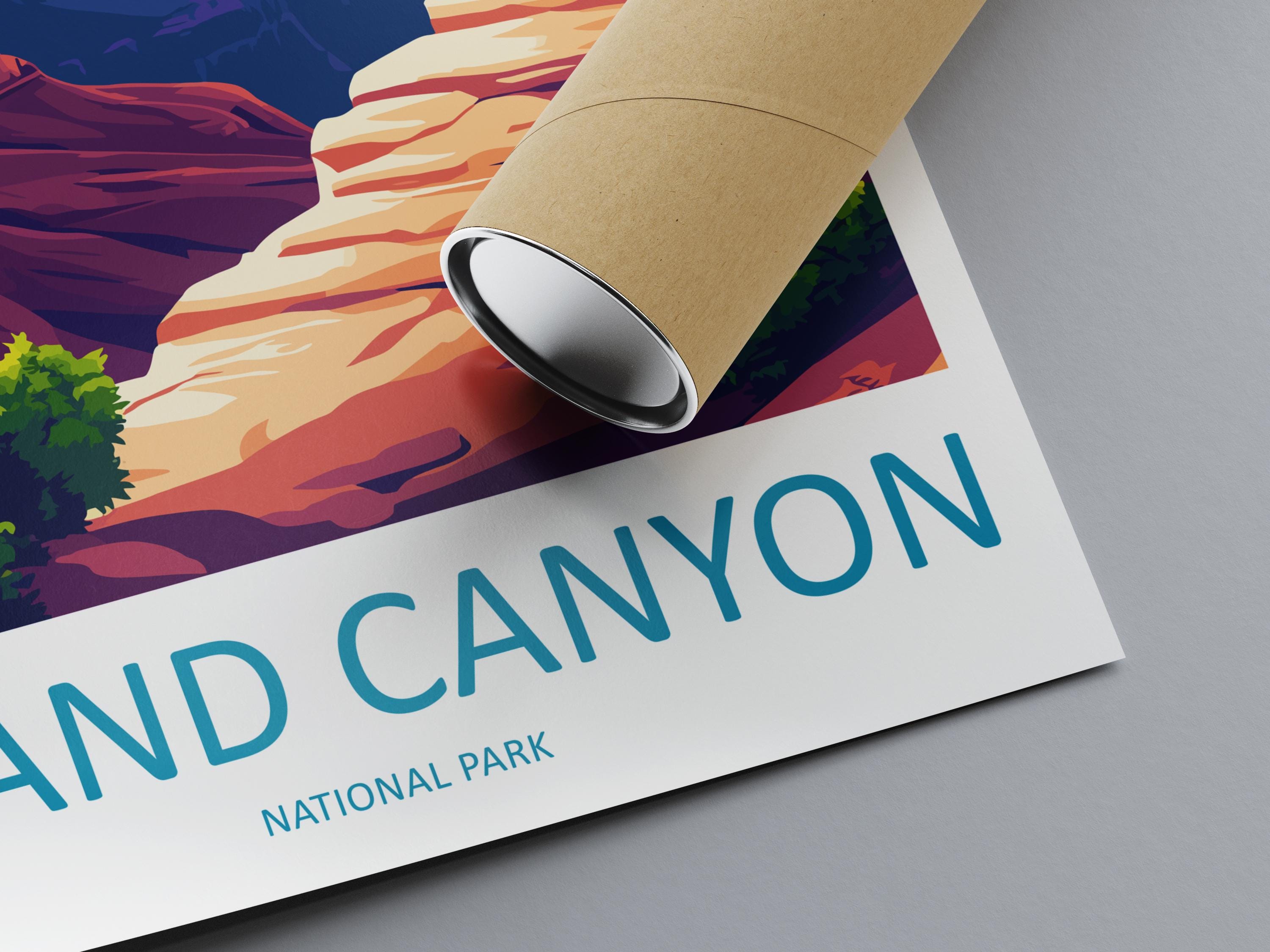 Grand Canyon National Park Travel Print Wall Art Grand Canyon Wall Hanging Home Décor Grand Canyon Gift Art Lovers Arizona Art Lover Gift