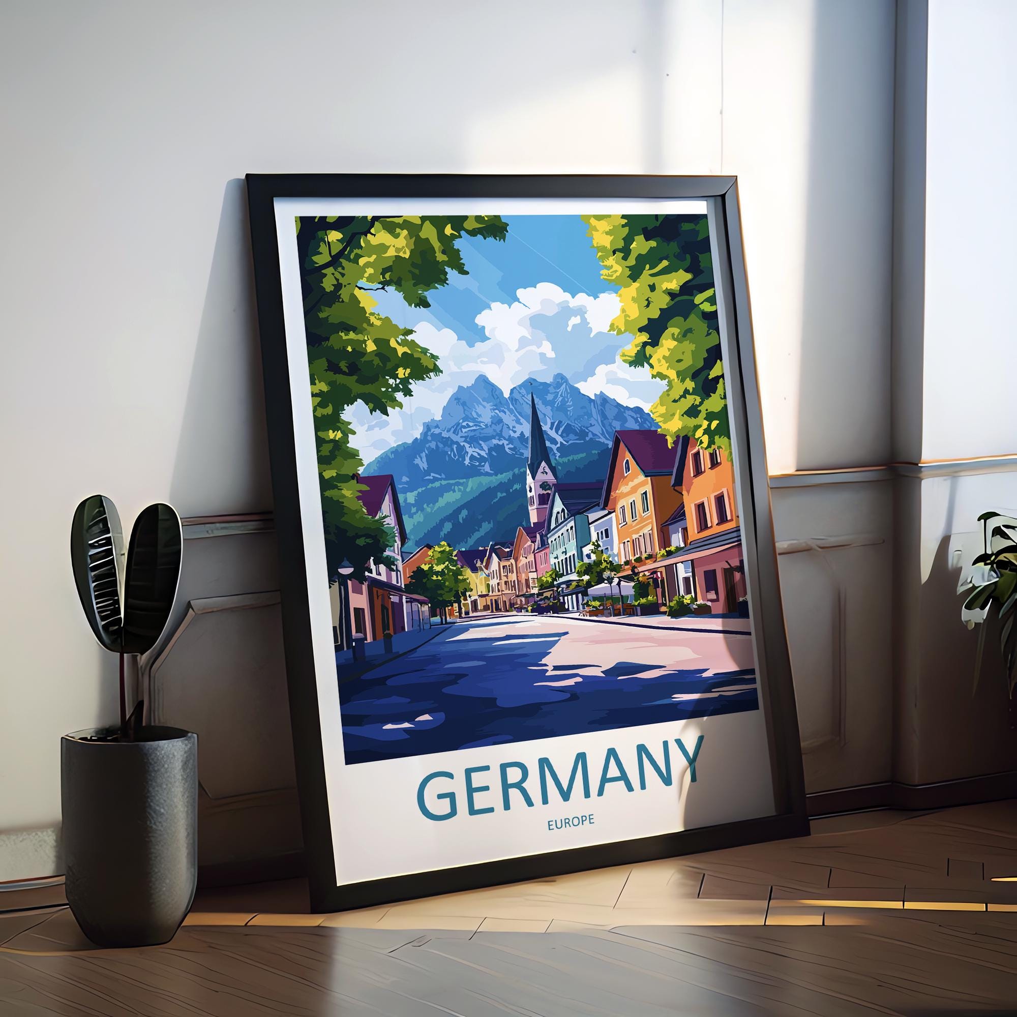 Germany Travel Print Wall Art Germany Wall Hanging Home Decoration Germany Gift Art Lovers Wall Art Print Art Germany Poster