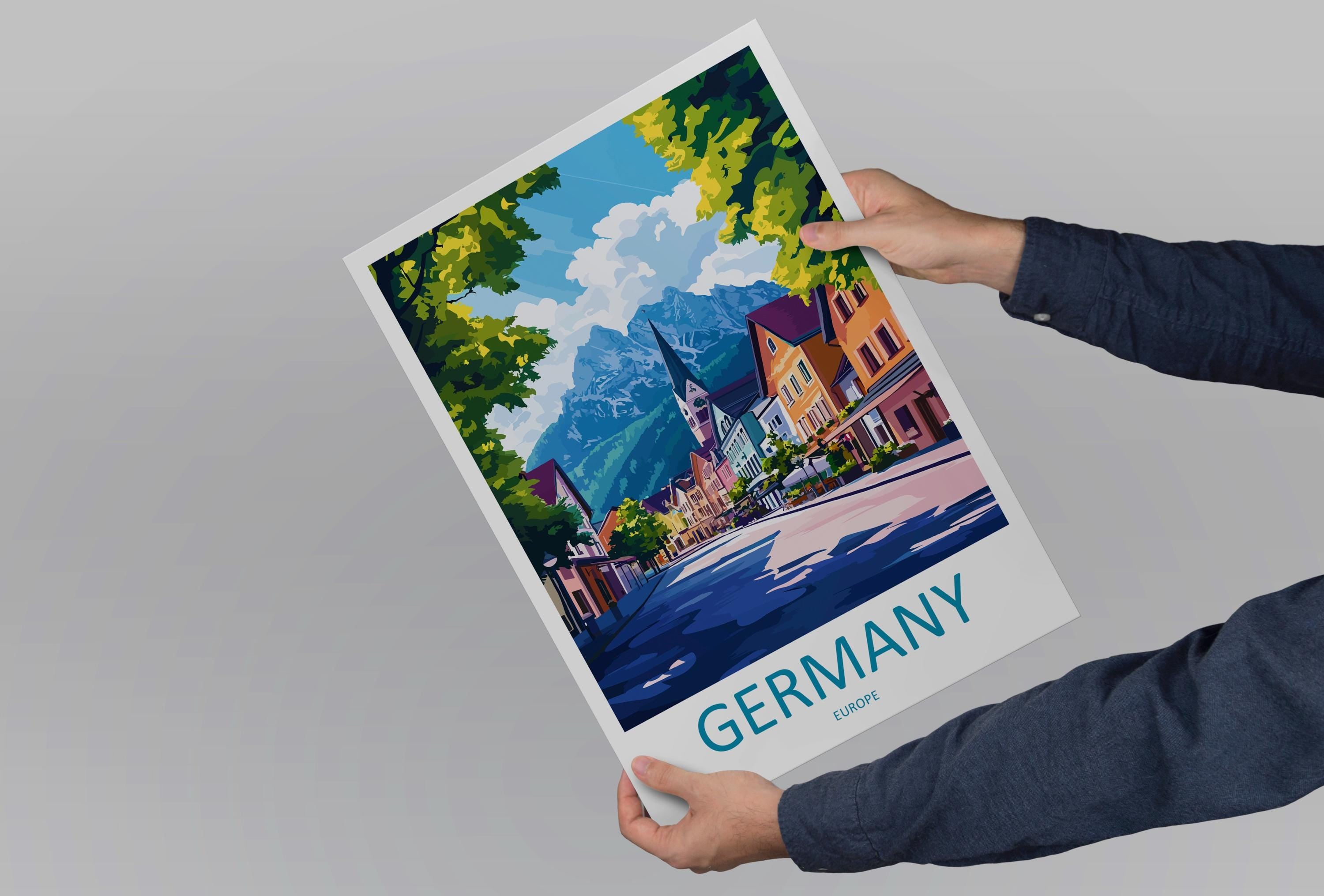 Germany Travel Print Wall Art Germany Wall Hanging Home Decoration Germany Gift Art Lovers Wall Art Print Art Germany Poster