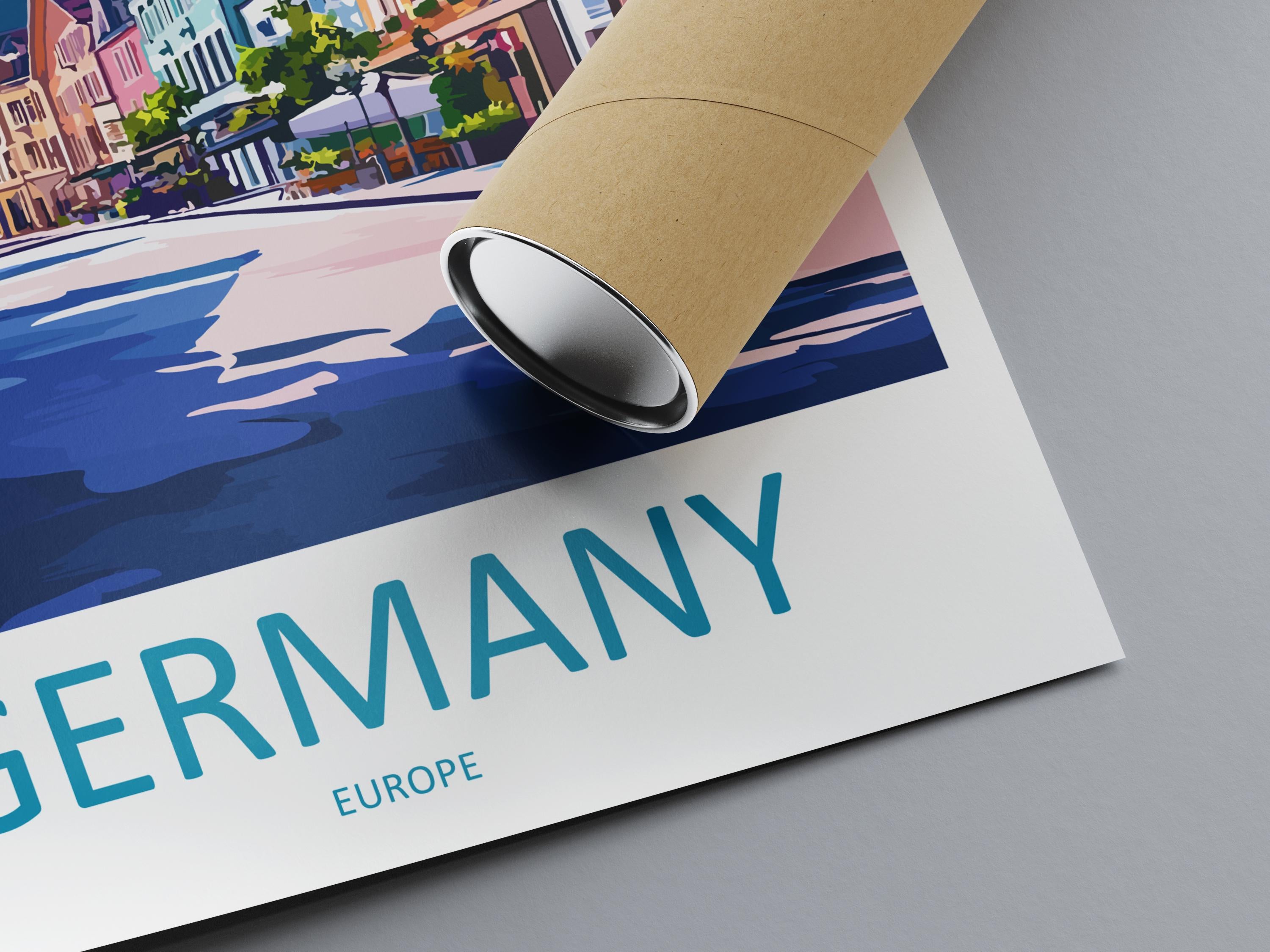 Germany Travel Print Wall Art Germany Wall Hanging Home Decoration Germany Gift Art Lovers Wall Art Print Art Germany Poster