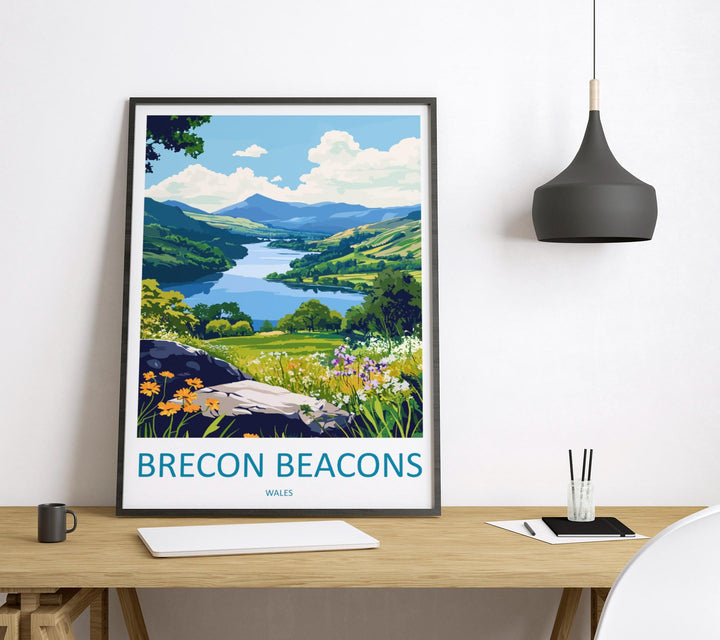 Brecon Beacons Print Brecon Beacons Home Decor Landscape Art Print Brecon Beacons Wall Nature Enthusiast Gift Wall Hanging Brecon Beacons