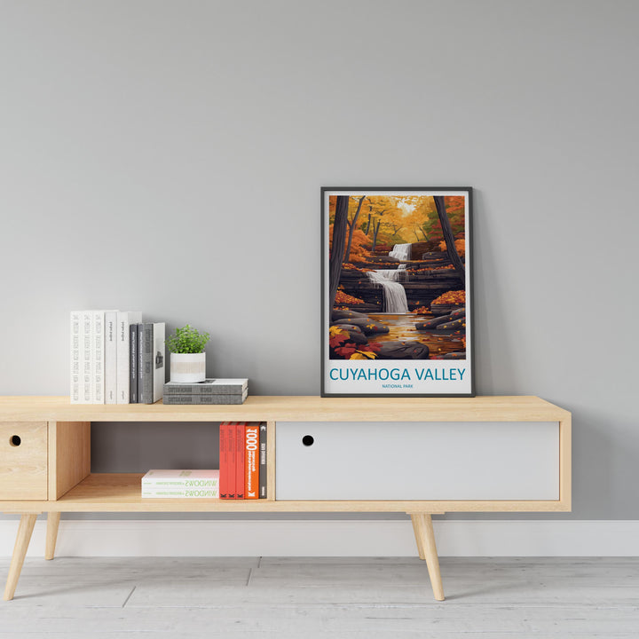 Cuyahoga Valley National Park Travel Print Cuyahoga Valley Wall Decor Ohio Cuyahoga Art Cuyahoga Wall Art Ohio Poster Gift for National Park