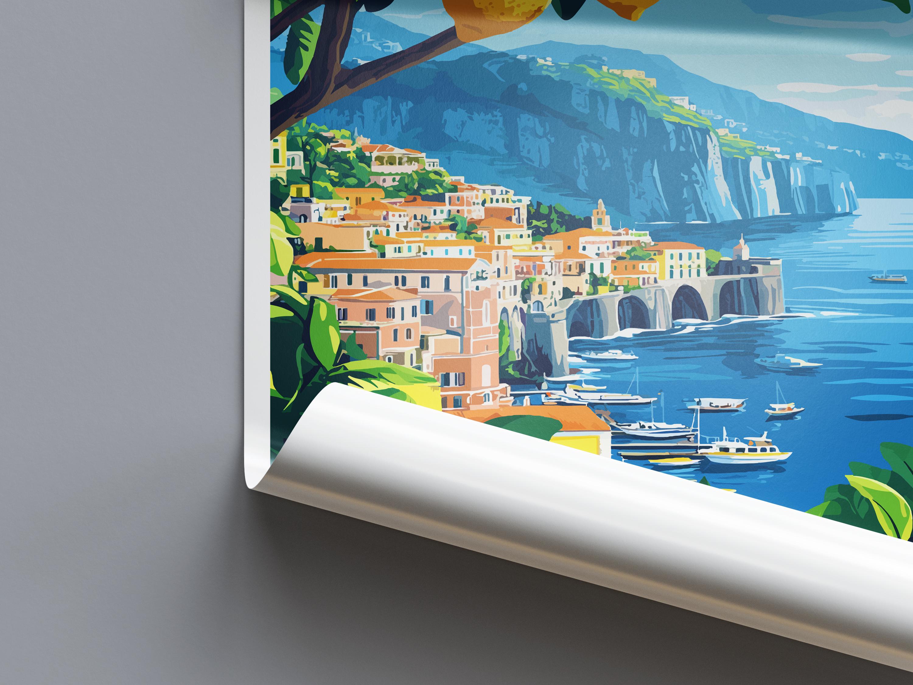 Sorrento Travel Print Wall Art Sorrento Wall Hanging Home Décor Sorrento Gift Art Lovers Italy Art Lover Gift Sorrento Print Sorrento Art