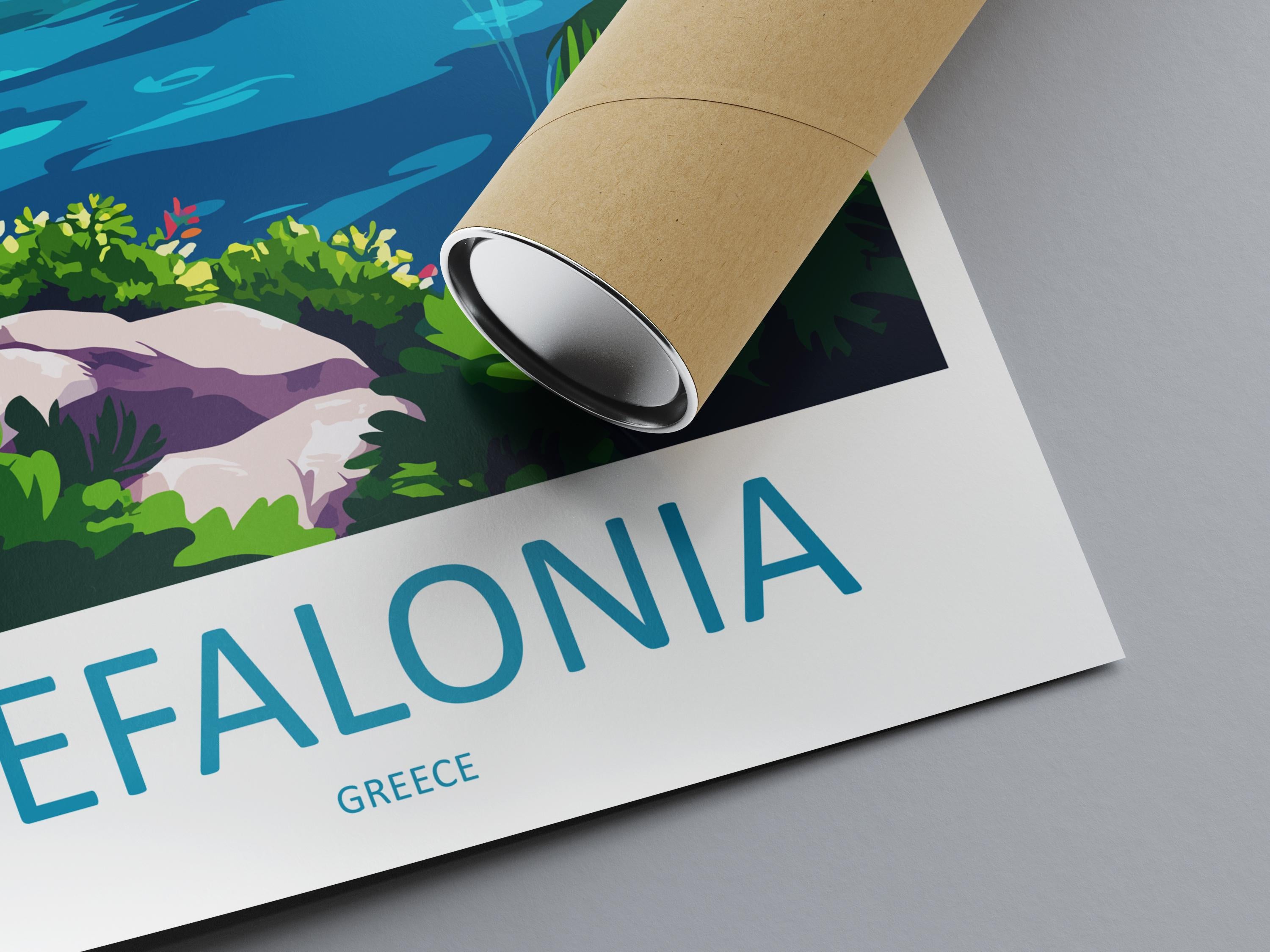 Kefalonia Travel Print Wall Art Kefalonia Greece Wall Hanging Home Decoration Kefalonia Gift Art Lovers Wall Art Print Kefalonia Wall Décor