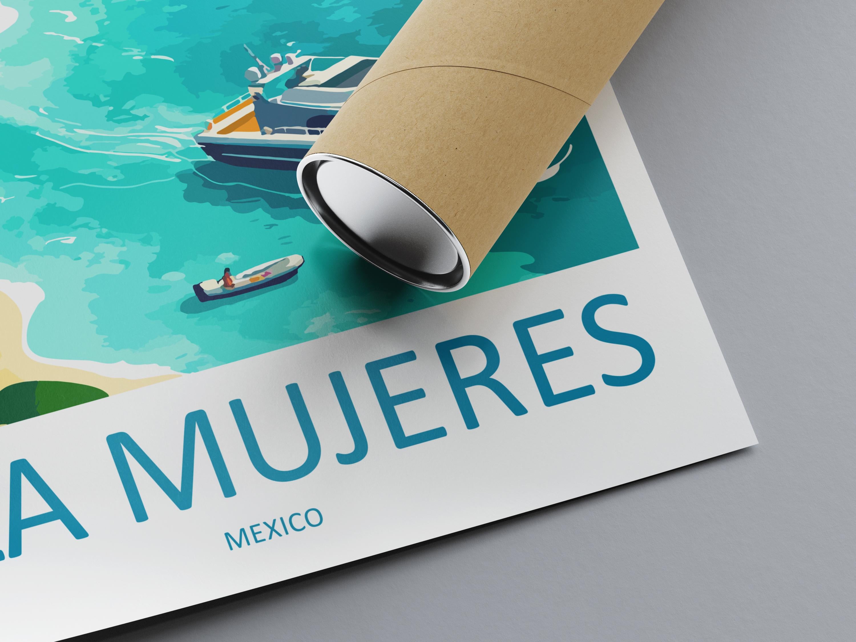 Isla Mujeres Travel Print Wall Art Isla Mujeres Wall Hanging Home Decoration Isla Mujeres Gift Art Lovers Wall Art Print Art Isla Mujeres