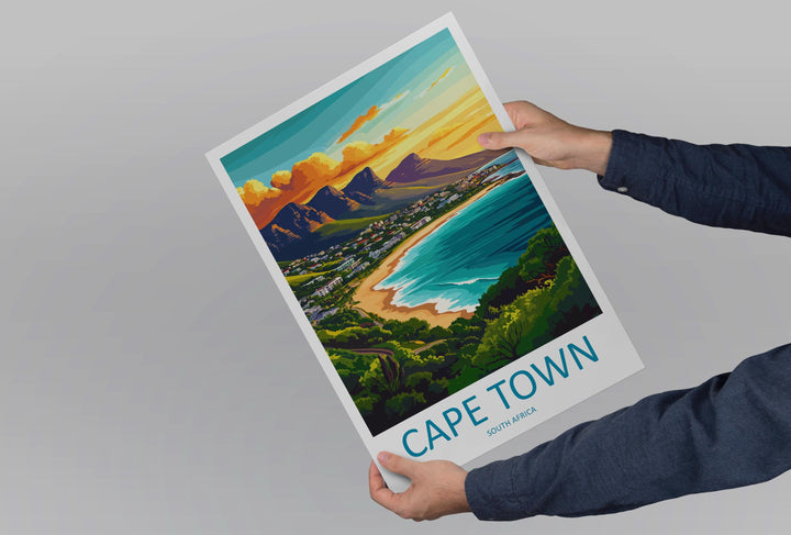 Cape Town Travel Print Wall Art Cape Town Wall Hanging Home Décor Cape Town Gift Art Lovers South Africa Art Print Cape Town Wall Décor Art