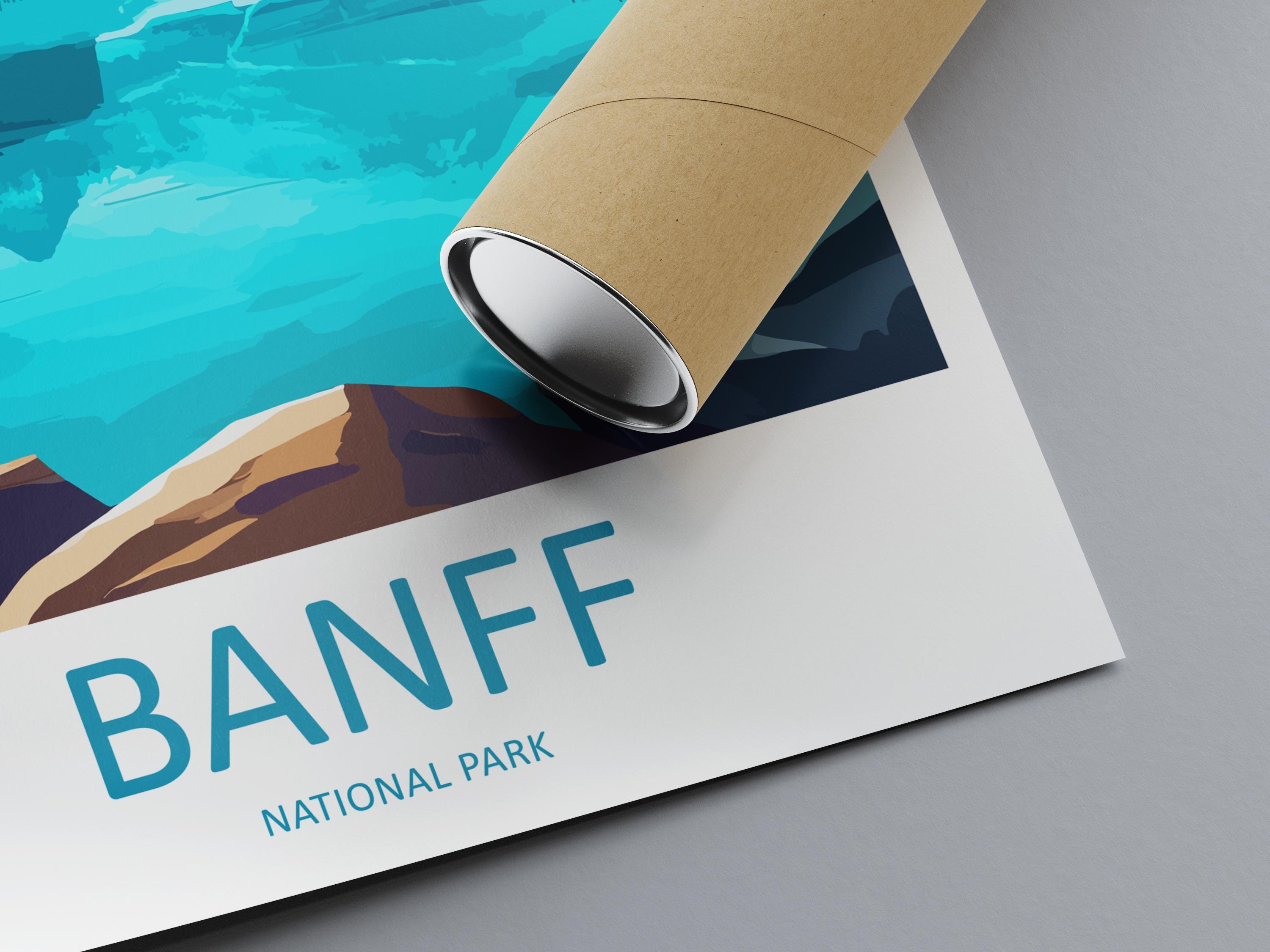 Banff National Park Travel Print Wall Art Banff Wall Hanging Home Décor Banff Gift Art Lovers Canada Art Lover Gift