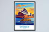 Sydney Opera House Travel Print Wall Art Sydney Wall Hanging Home Décor Sydney Gift Art Lovers Wall Art Australia Travel Print Opera House