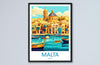 Valletta Travel Print Valletta Malta Home Décor Malta Art Print Valletta Wall Print For Malta Valletta Gift For Malta Wall Wall Hanging Art