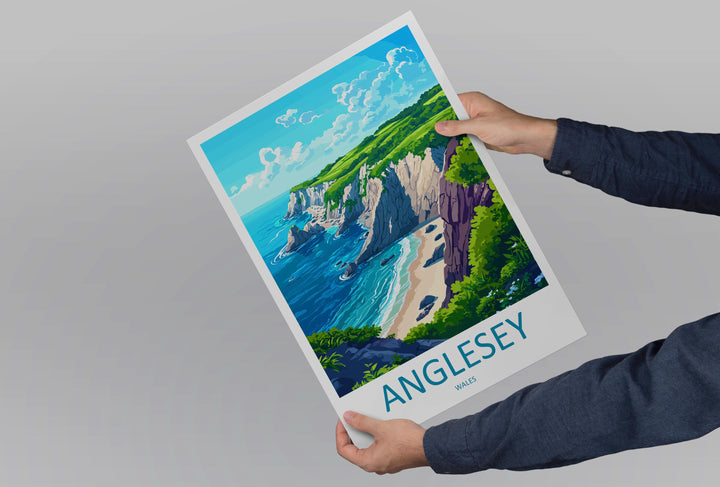 Anglesey Travel Print Wall Art Anglesey Wall Hanging Home Decoration Anglesey Gift Art Lovers Wall Art Print Art Anglesey Print Anglesey Art