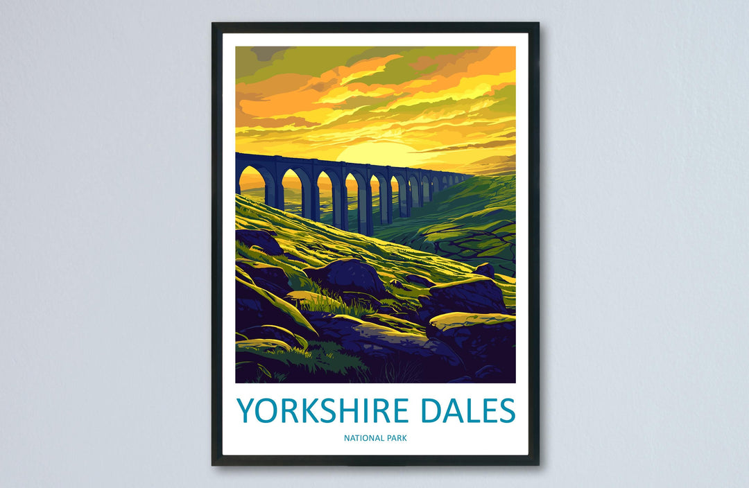 Yorkshire Dales Travel Print Wall Art Yorkshire Dales Wall Hanging Home Decor National Park Gift Yorkshire Dales Lovers National Park Wall