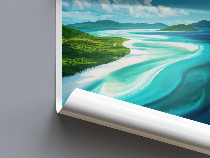 Whitsunday Travel Print Wall Art Whitsunday Wall Hanging Home Décor Whitsunday Gift Art Lovers Wall Art Australia Travel Print Whitsunday