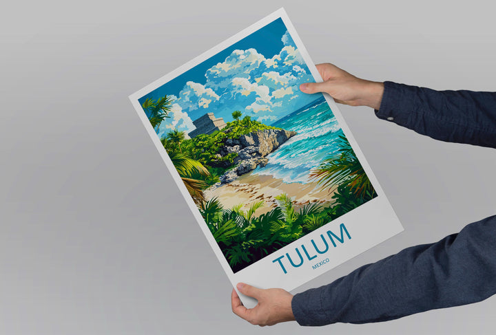 Tulum Travel Print Wall Art Tulum Wall Hanging Home Decoration Tulum Gift Art Lovers Wall Art Print Art Tulum Wall Hanging Poster Tulum Art