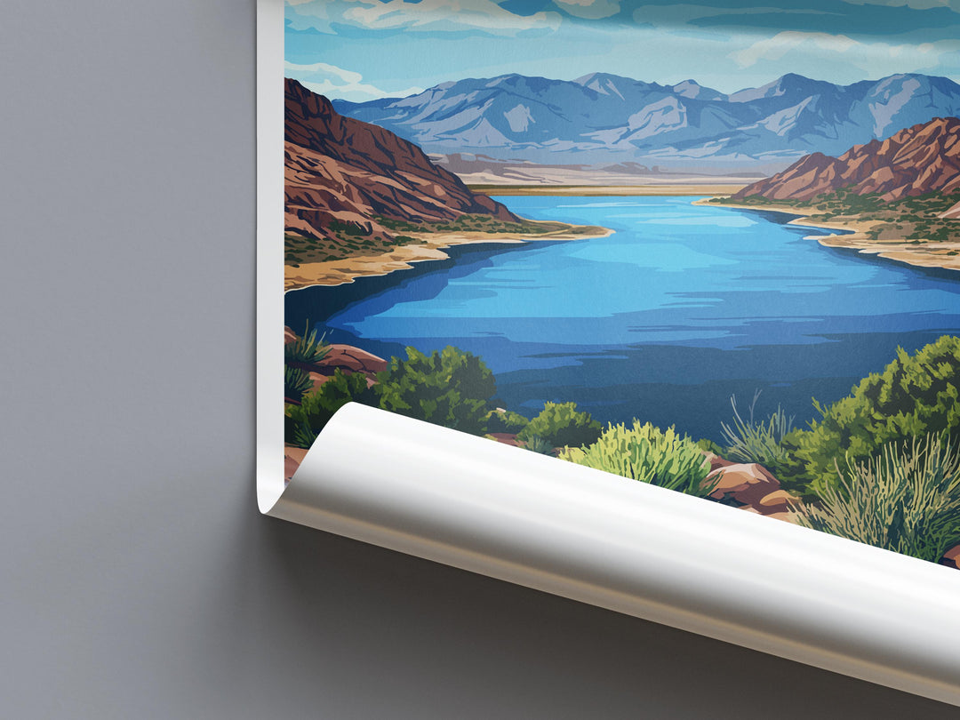 Pyramid Lake Travel Print Pyramid Lake Wall Decor Nevada Pyramid Lake Art Pyramid Lake Wall Art Nevada Poster Gift Pyramid Lake Wall Art