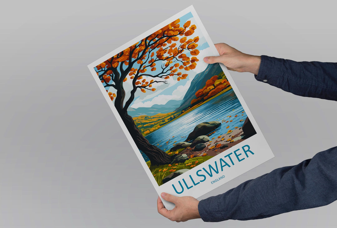 Ullswater Travel Print Wall Art Ullswater Wall Hanging Home Decoration Ullswater Gift Art Lovers Wall Art Print Art Ullswater Travel Art