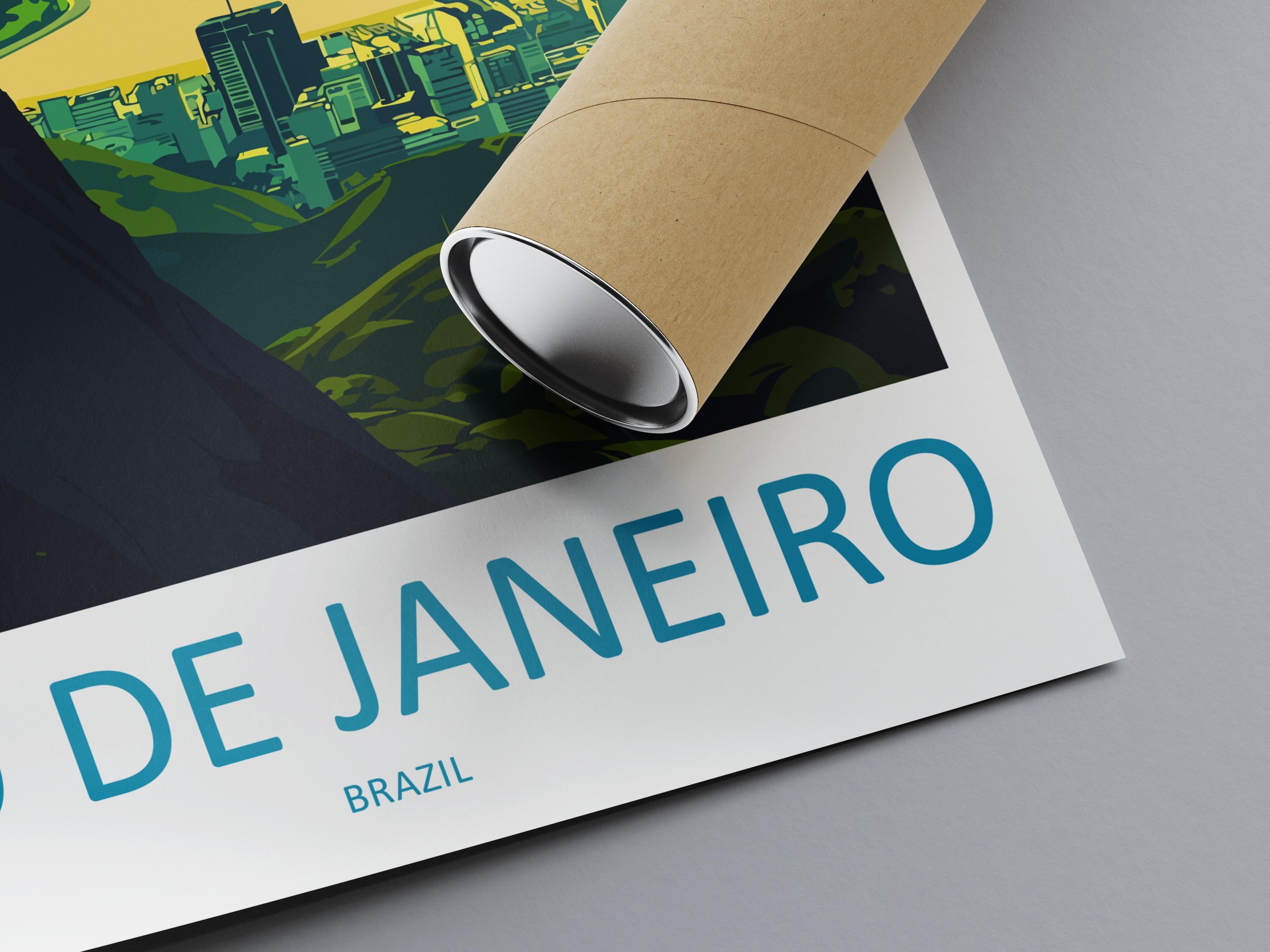 Rio De Janeiro Travel Print Wall Art Rio De Janeiro Wall Hanging Home Decor Rio De Janeiro Gift Art Lovers Wall Art Print Art Brazil Art