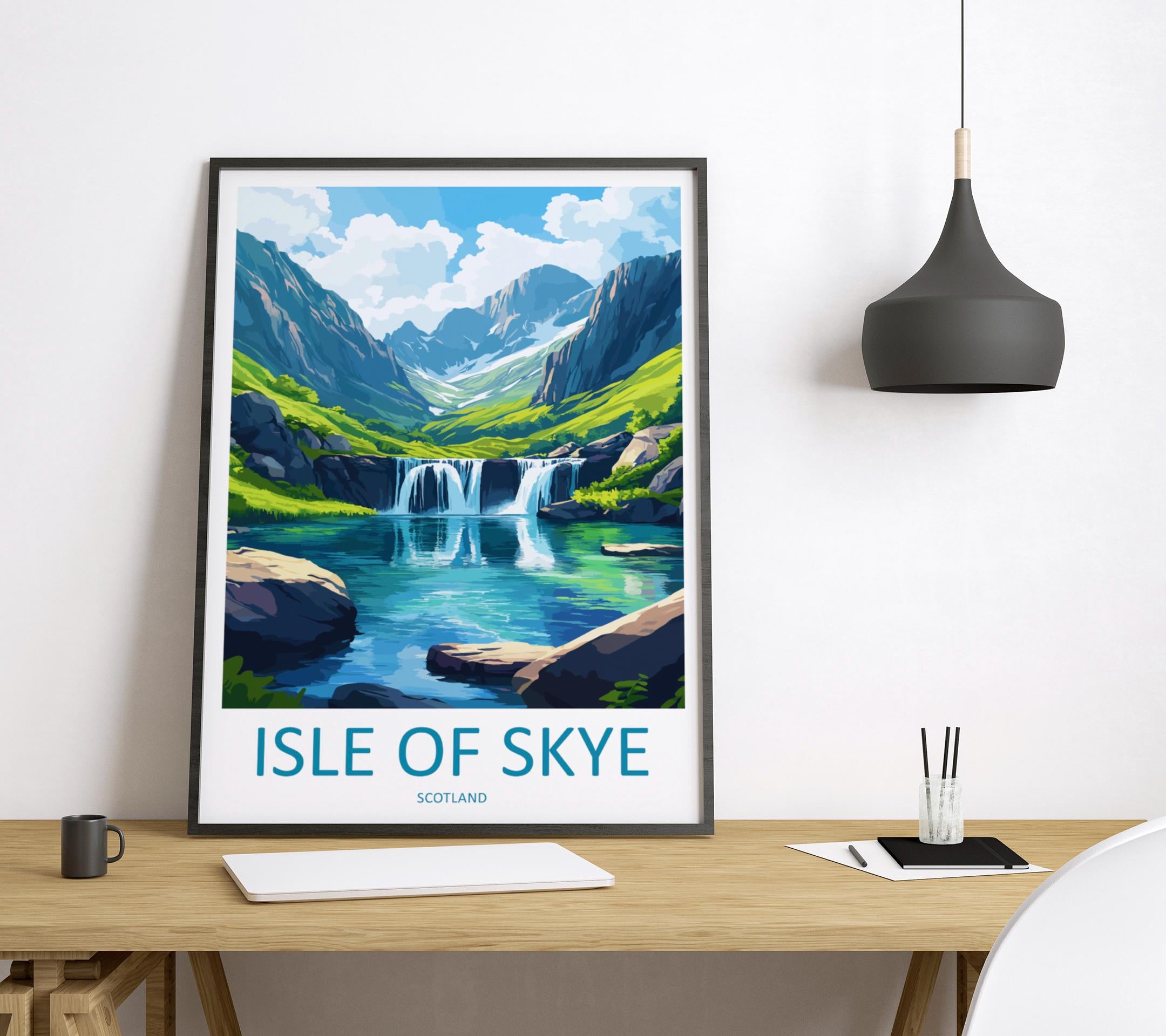 Isle Of Skye Travel Print Wall Art Isle Of Skye Wall Hanging Home Décor Isle Of Skye Gift Art Lovers Scotland Art Lover Gift Isle Of Skye