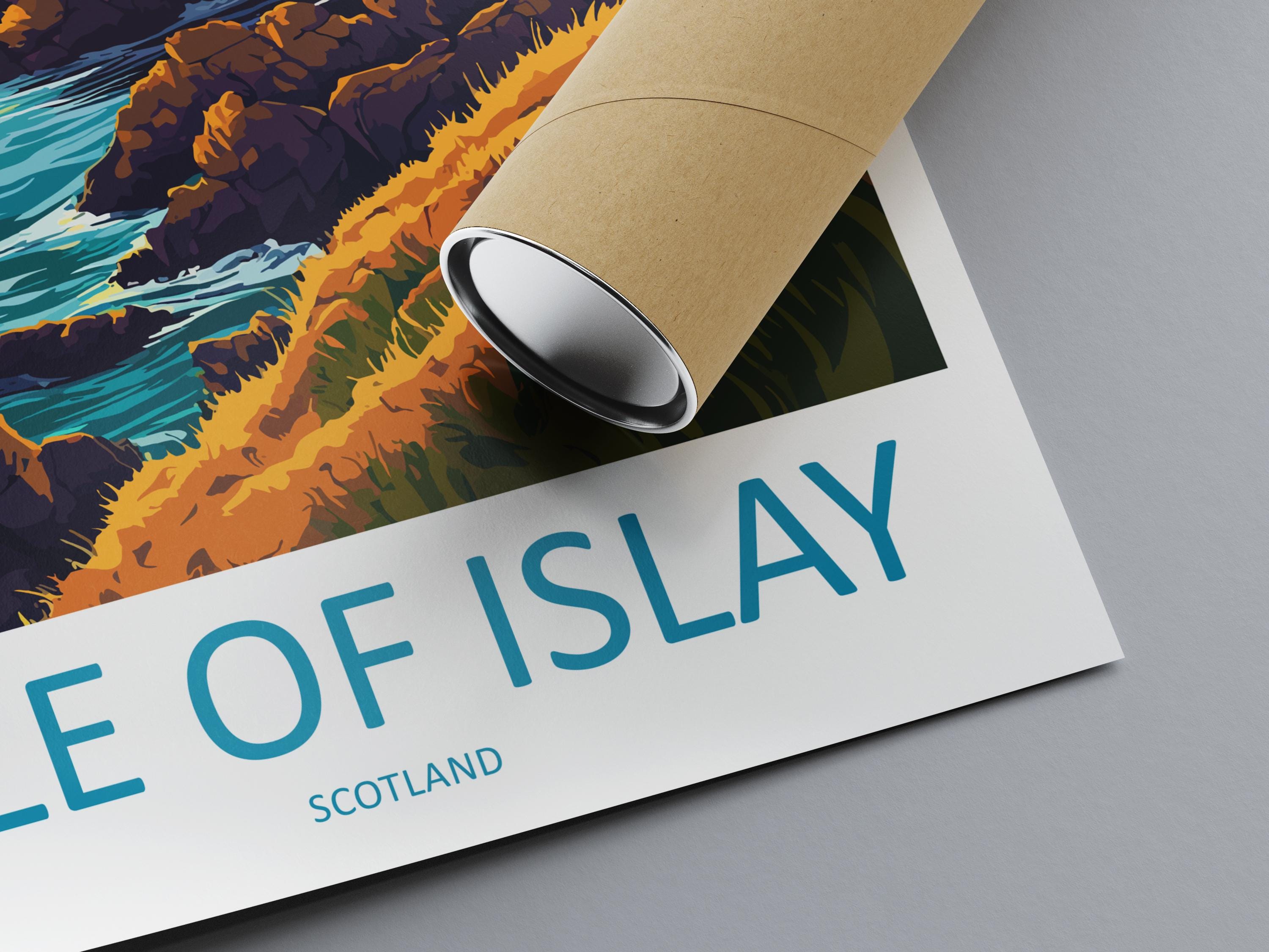 Isle Of Islay Travel Print Wall Art Isle Of Islay Wall Hanging Home Décor Isle Of Islay Gift Art Lovers Scotland Art Lover Gift Isle Poster