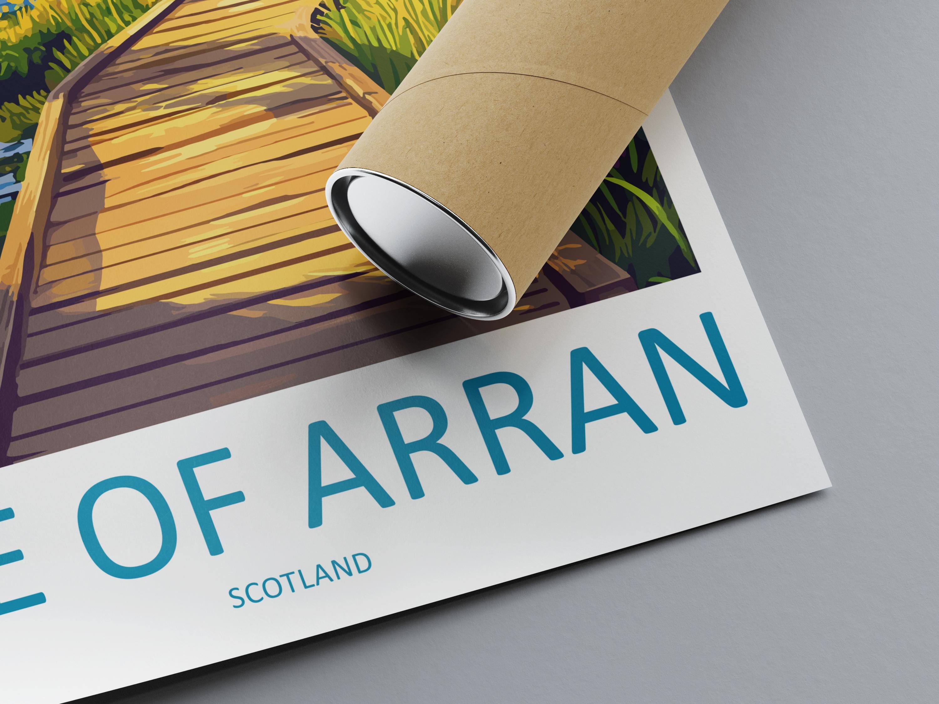 Isle Of Arran Travel Print Wall Art Isle Of Arran Wall Hanging Home Décor Isle Of Arran Gift Art Lovers Scotland Art Lover Gift Isle Poster