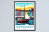 Copenhagen Travel Print Wall Art Copenhagen Wall Hanging Home Décor Copenhagen Gift Art Lovers Denmark Art Lover Gift Copenhagen Wall Décor