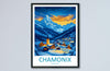 Chamonix Travel Print Wall Art Chamonix Wall Hanging Home Décor Chamonix Gift Art Lovers Ski Art Lover Gift Chamonix Print Skiing Artwork