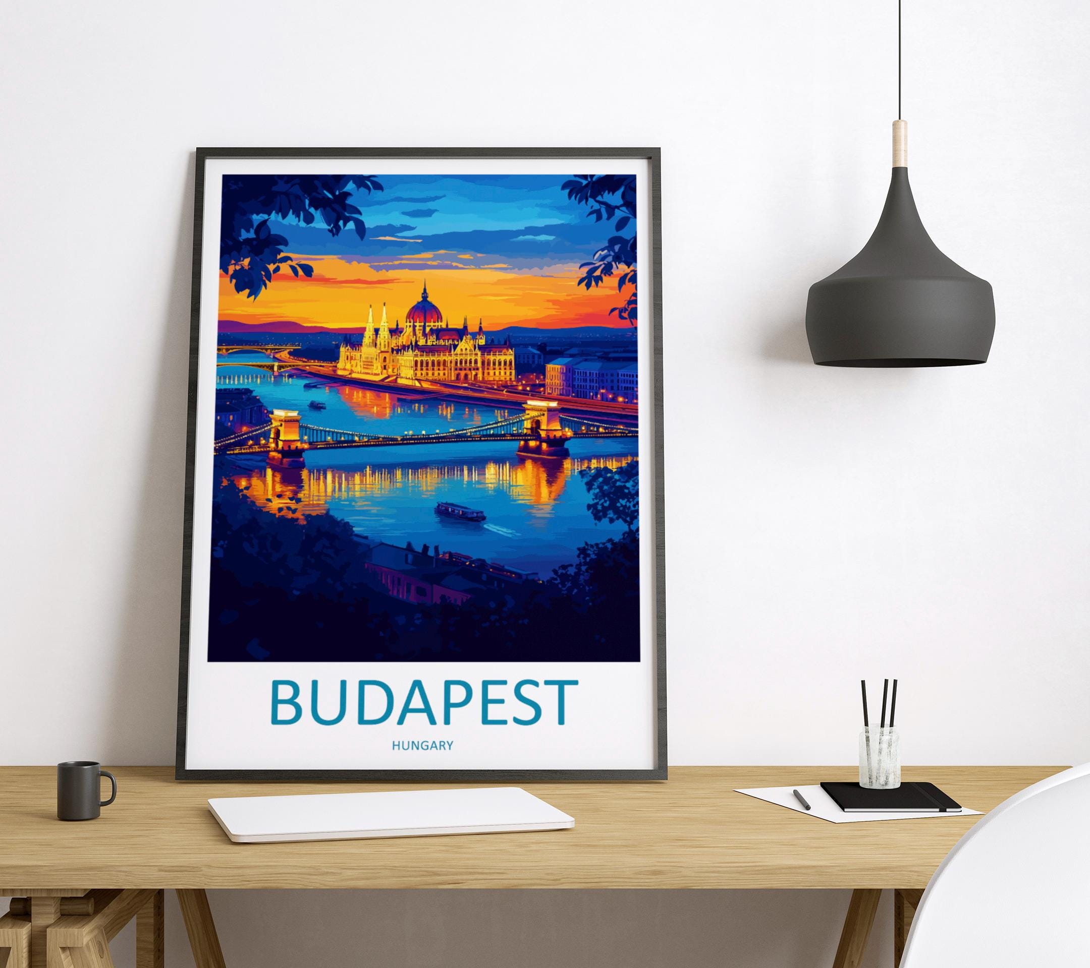 Budapest Travel Print Wall Art Budapest Wall Hanging Home Décor Budapest Gift Art Lovers Hungary Art Lover Gift Budapest Wall Décor