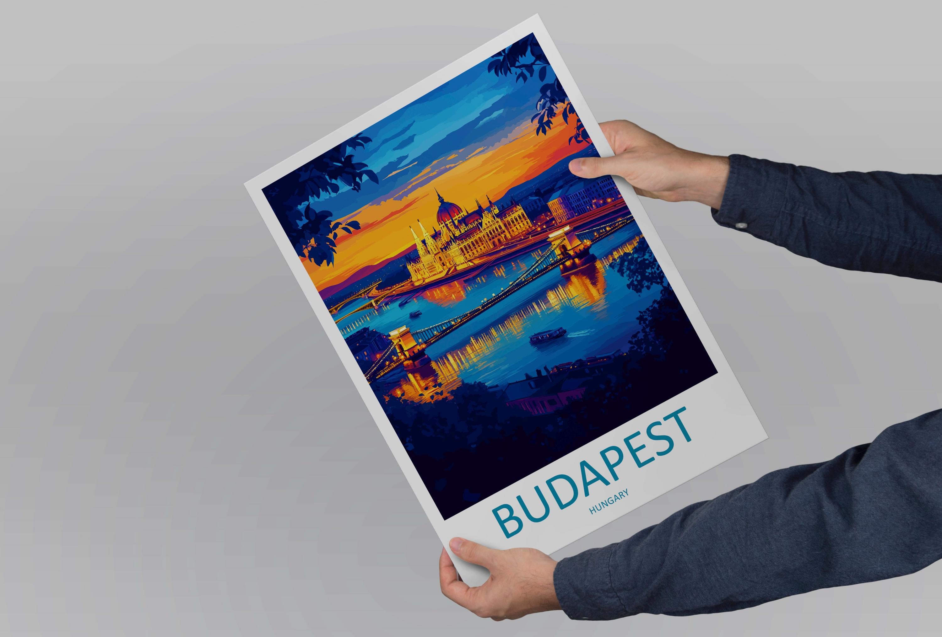 Budapest Travel Print Wall Art Budapest Wall Hanging Home Décor Budapest Gift Art Lovers Hungary Art Lover Gift Budapest Wall Décor