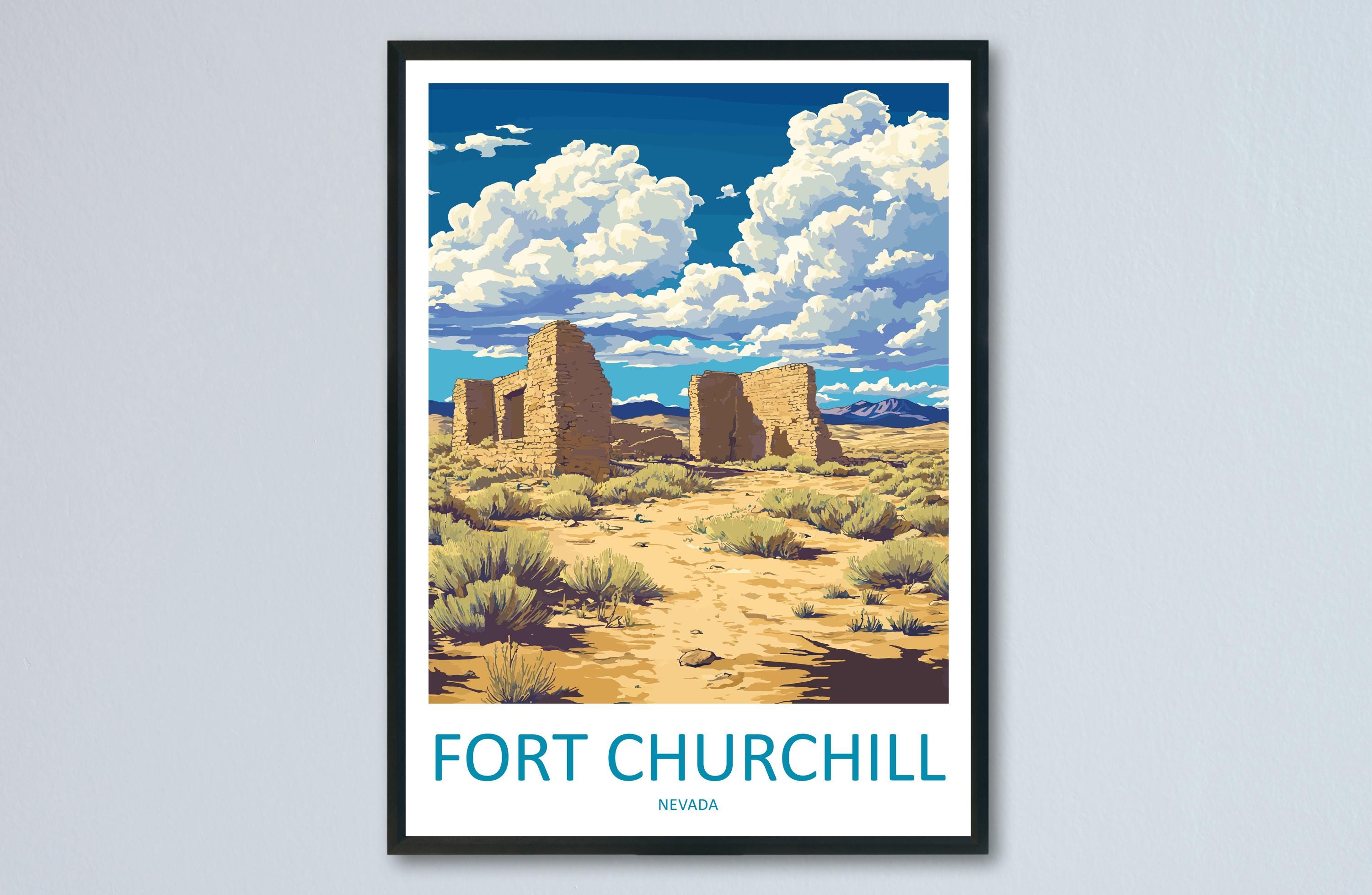 Fort Churchill Travel Print Fort Churchill Wall Decor Nevada Fort Churchill Art Fort Churchill Wall Art Nevada Poster Gift Fort Churchill