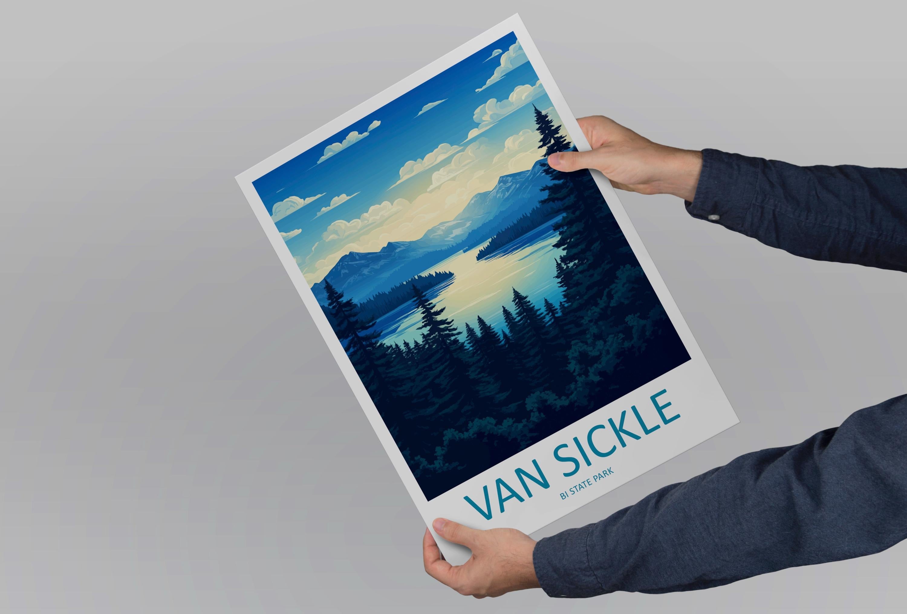 Van Sickle Travel Print Van Sickle Wall Decor Nevada Van Sickle Art Van Sickle Wall Art Nevada Poster Gift Van Sickle Park Art