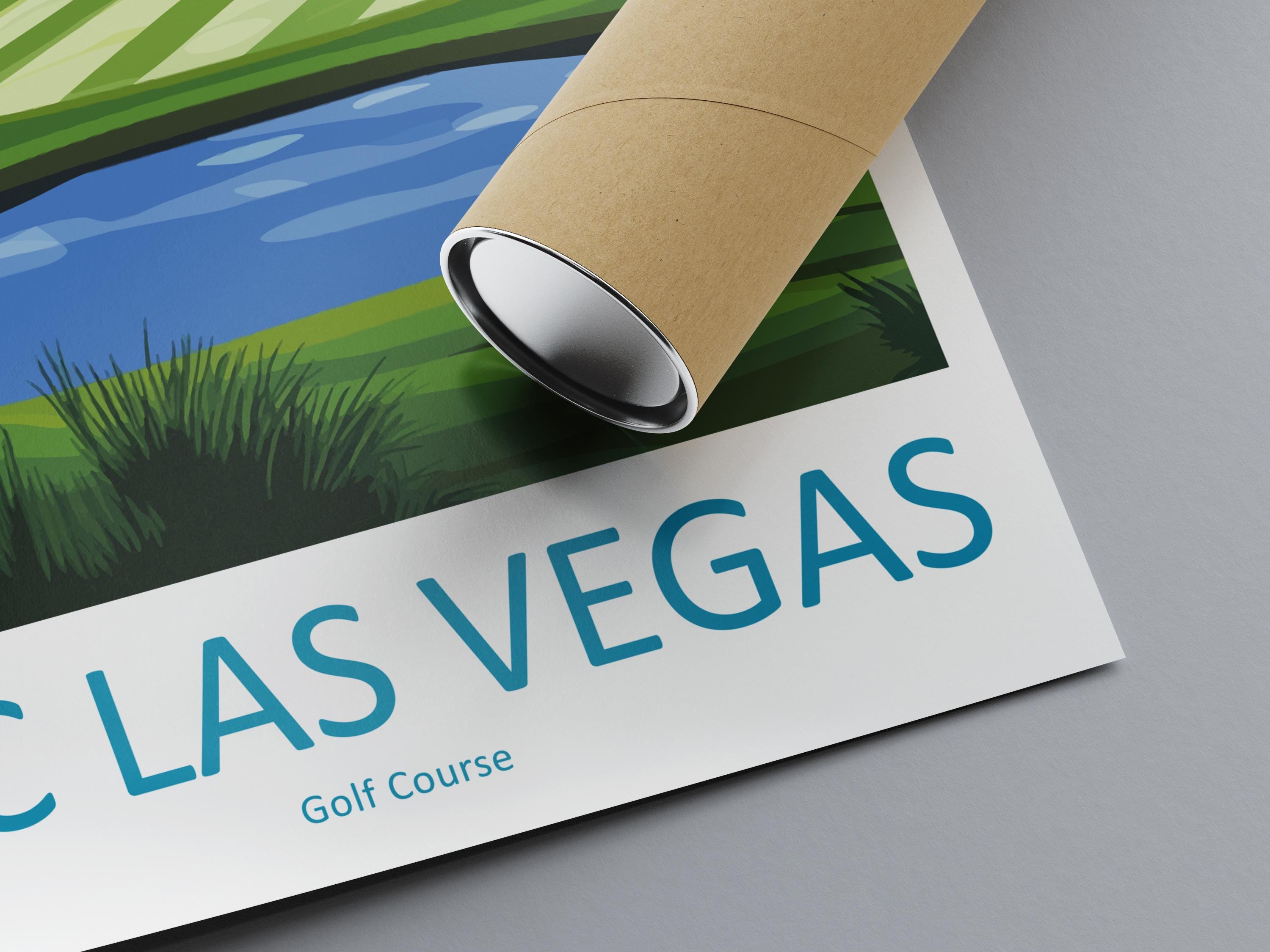 TPC Las Vegas Travel Print Tpc Las Vegas Wall Decor Nevada Tpc Las Vegas Art Tpc Las Vegas Wall Art Nevada Poster Gift for Golf Lovers