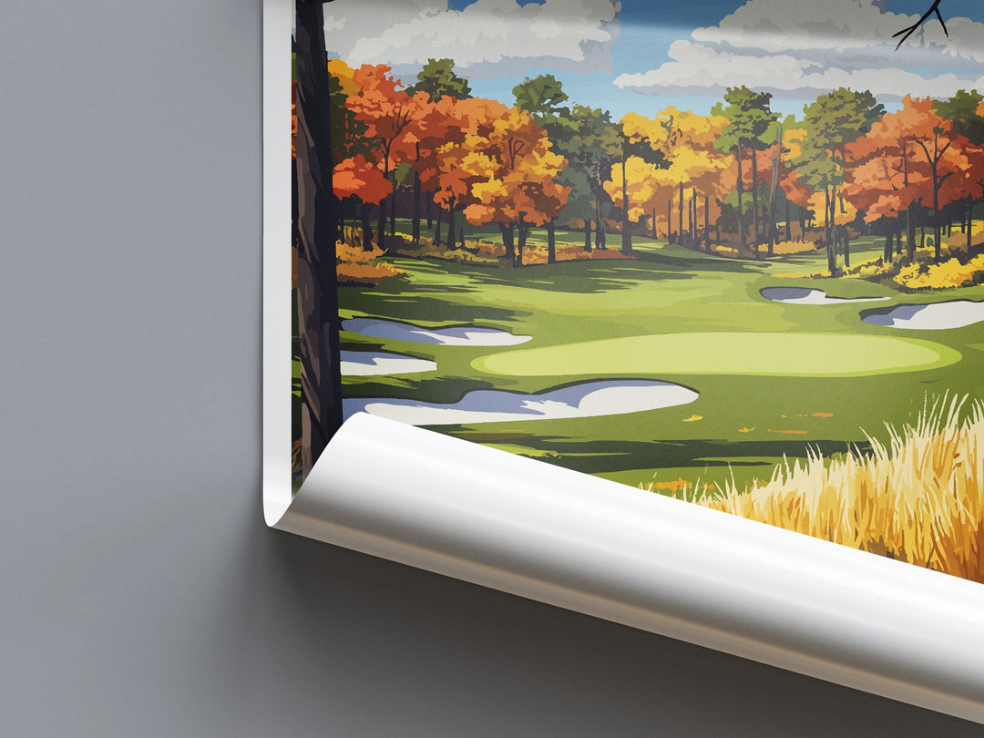 TPC Potomac Travel Print Tpc Potomac Wall Decor Maryland Tpc Potomac Art Tpc Potomac Wall Art Maryland Poster Gift for Golf Lovers Poster