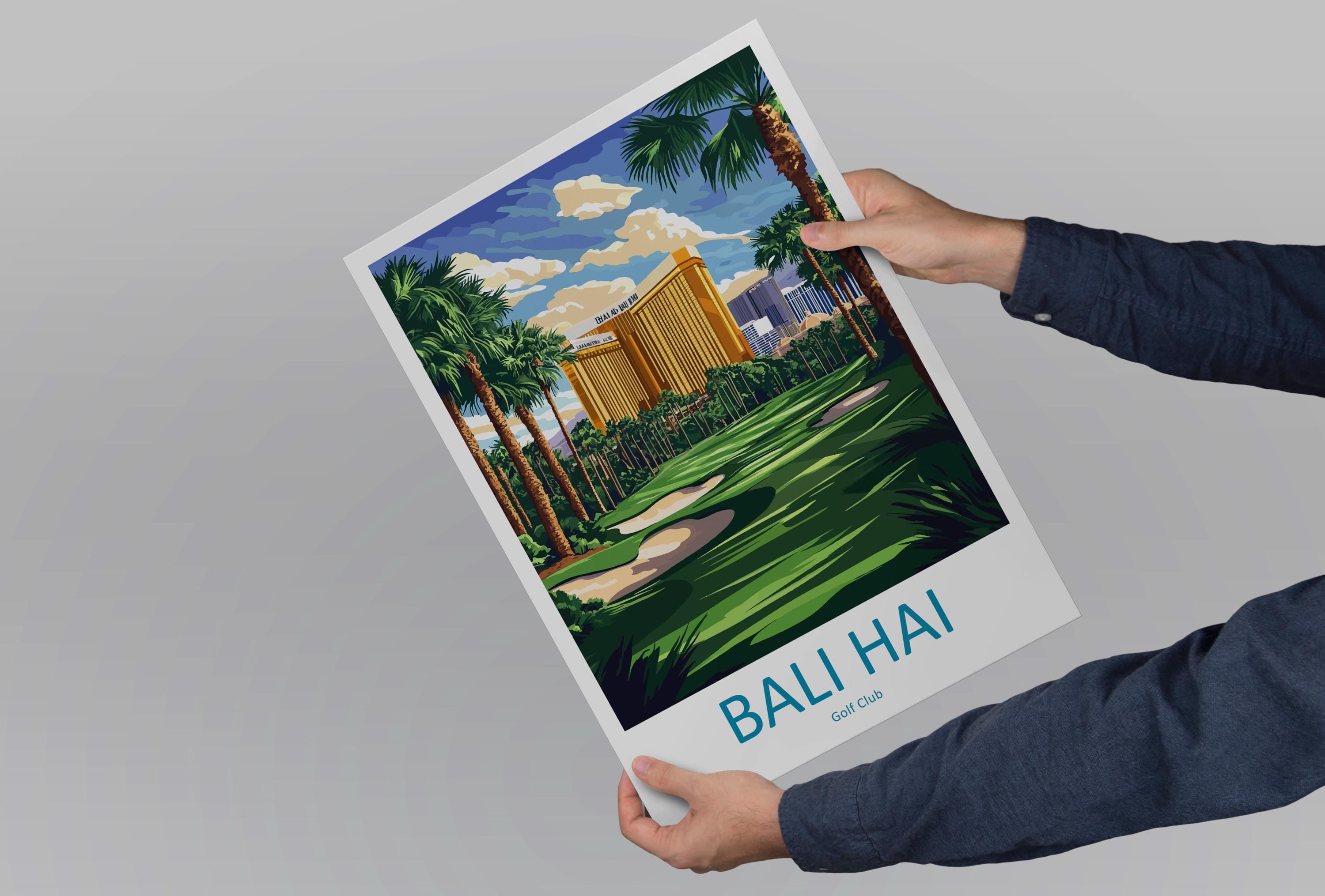 Bali Hai Golf Club Travel Print Bali Hai Wall Decor Las Vegas Golf Art Bali Hai Golf Wall Art Nevada Poster Gift for Golf Enthusiasts Poster