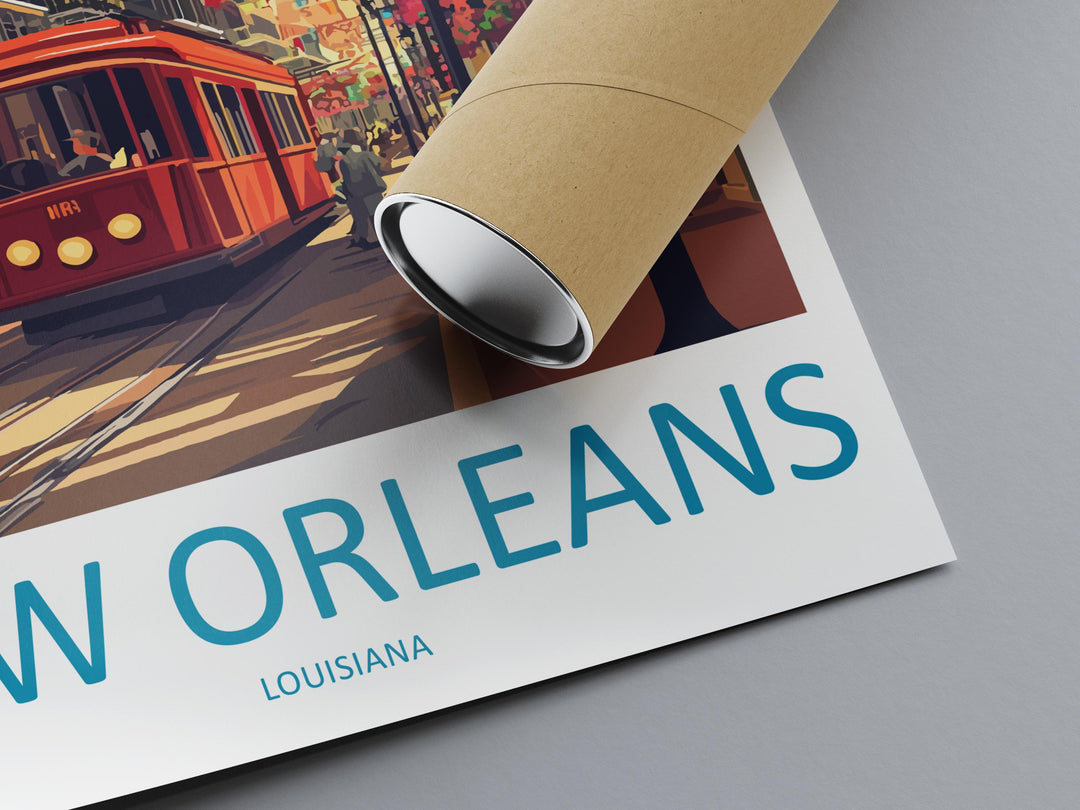 New Orleans French Quarter Travel Print French Quarter Wall Decor Louisiana French Quarter Art New Orleans Wall Art Poster Gift Jazz Lovers