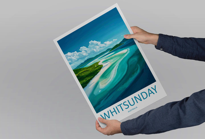 Whitsunday Travel Print Wall Art Whitsunday Wall Hanging Home Décor Whitsunday Gift Art Lovers Wall Art Australia Travel Print Whitsunday