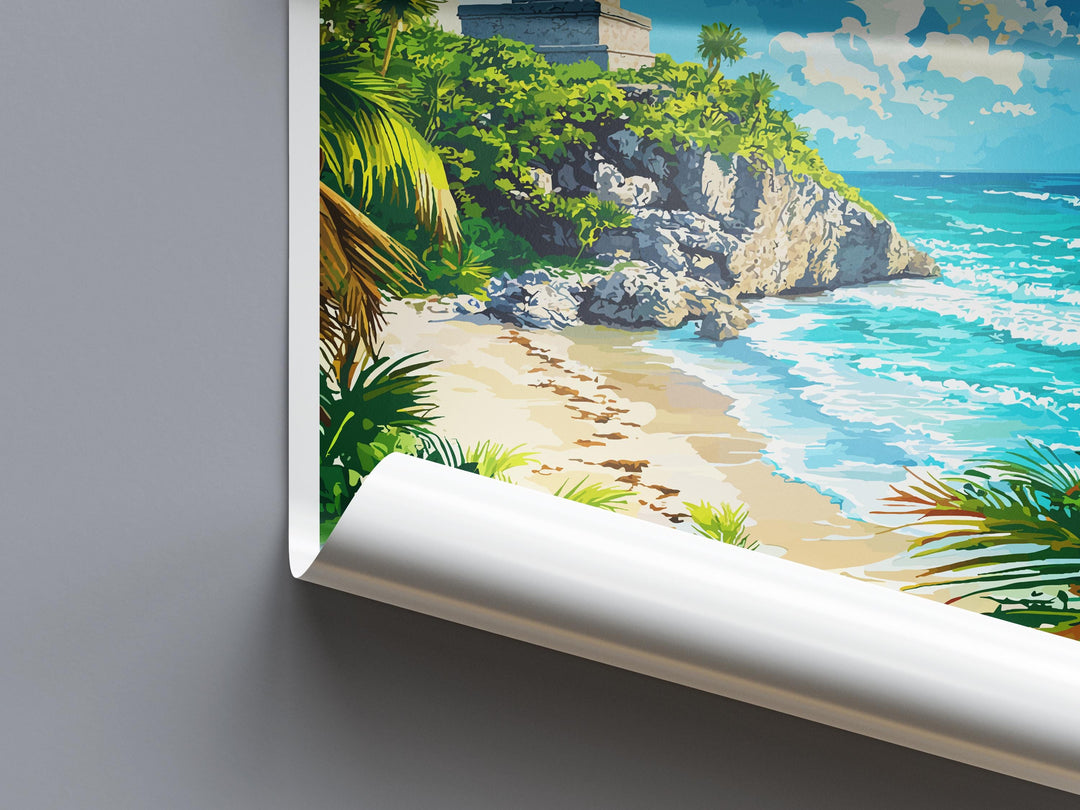 Tulum Travel Print Wall Art Tulum Wall Hanging Home Decoration Tulum Gift Art Lovers Wall Art Print Art Tulum Wall Hanging Poster Tulum Art