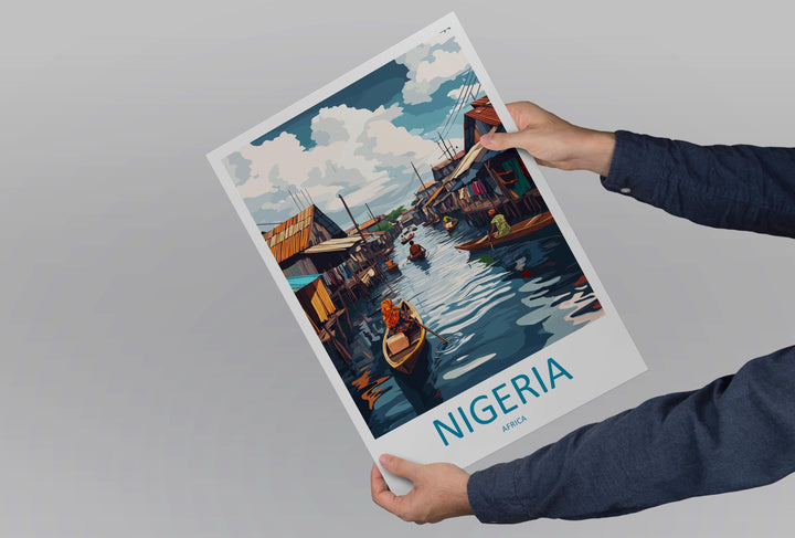 Nigeria Travel Print Nigeria Wall Decor Nigeria Art Nigeria Wall Art Africa Poster Gift for Cultural Nigeria Africa Poster Travel Print