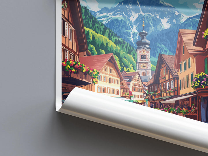 Mittenwald Travel Print Mittenwald Wall Decor Germany Mittenwald Art Mittenwald Wall Art Bavarian Alps Poster Gift Mittenwald Poster Bavaria