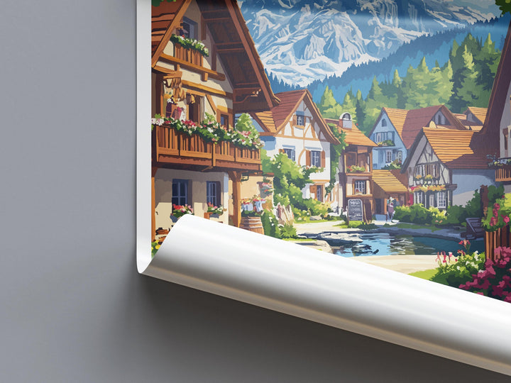 Mittenwald Travel Print Mittenwald Wall Decor Germany Mittenwald Art Mittenwald Wall Art Bavarian Alps Poster Gift Mittenwald Poster Bavaria