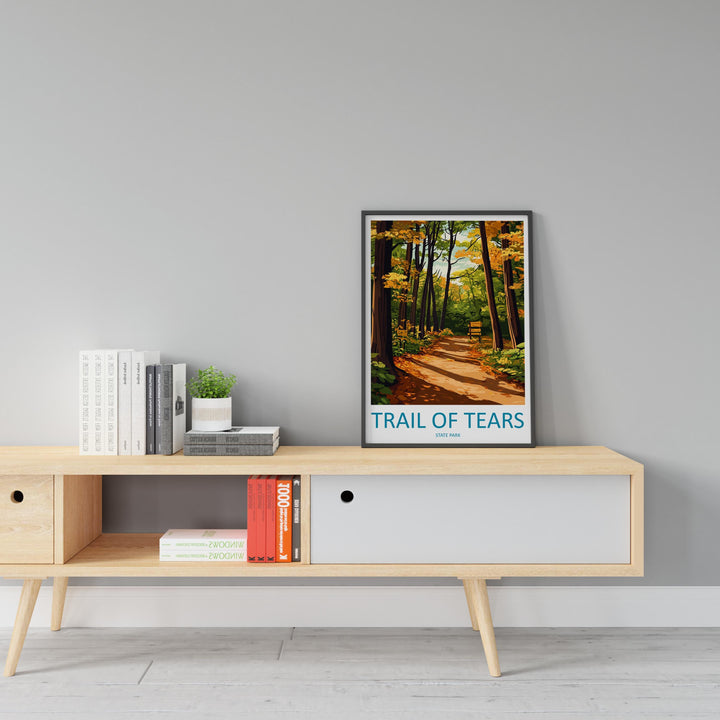 Trail of Tears State Park Travel Print Trail of Tears Wall Decor Missouri Trail of Tears Art Trail of Tears Wall Art Poster Gift for Nature