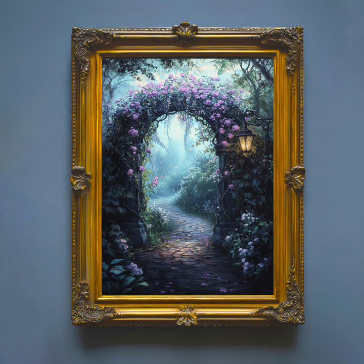 Witch Vine Archway Print: Vintage Gothic Garden Wall Decor