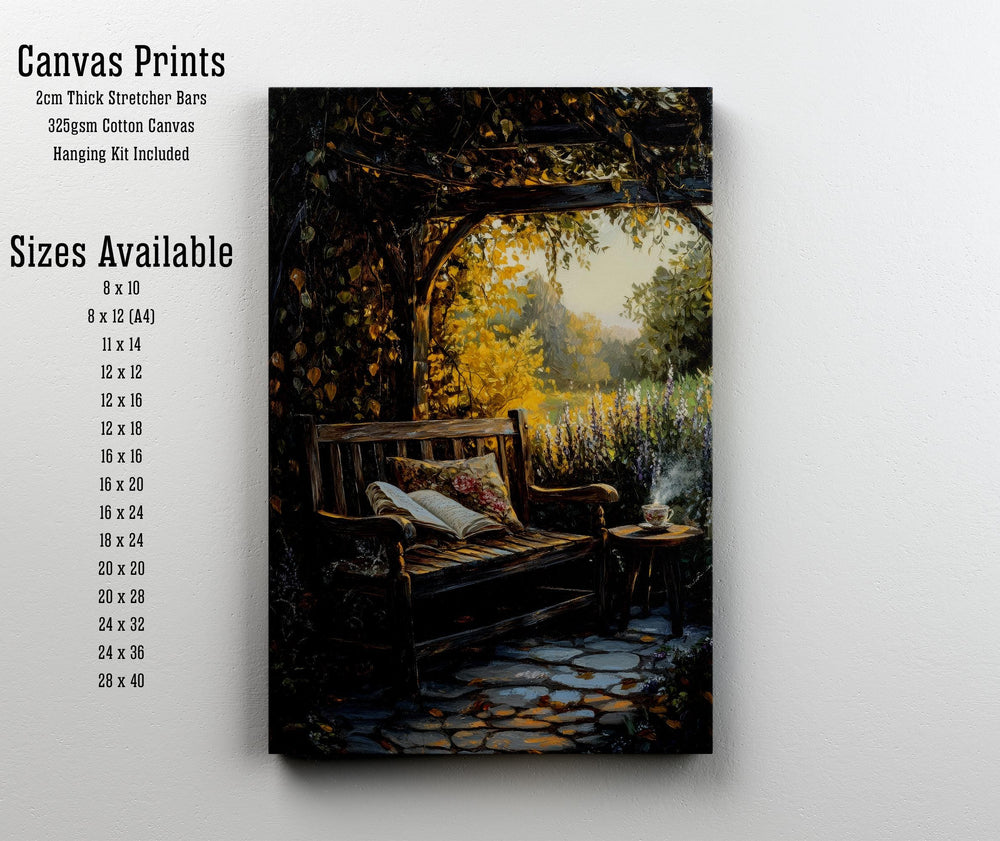 Vintage Garden Print, Dark Academia Cottagecore Wall Decor