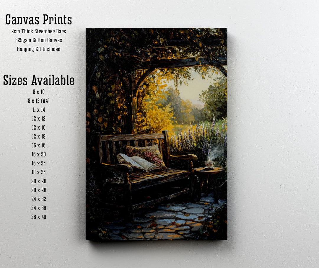 Vintage Garden Print, Dark Academia Cottagecore Wall Decor