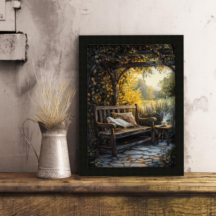 Vintage Garden Print, Dark Academia Cottagecore Wall Decor