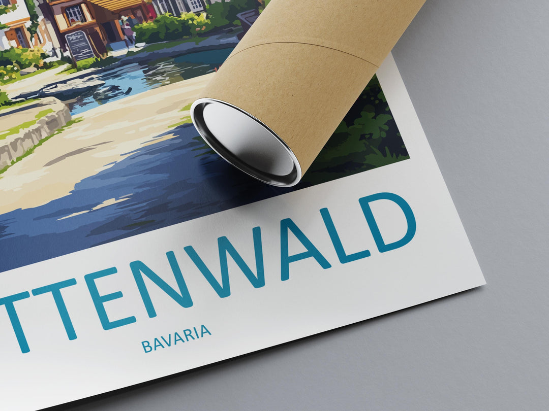 Mittenwald Travel Print Mittenwald Wall Decor Germany Mittenwald Art Mittenwald Wall Art Bavarian Alps Poster Gift Mittenwald Poster Bavaria