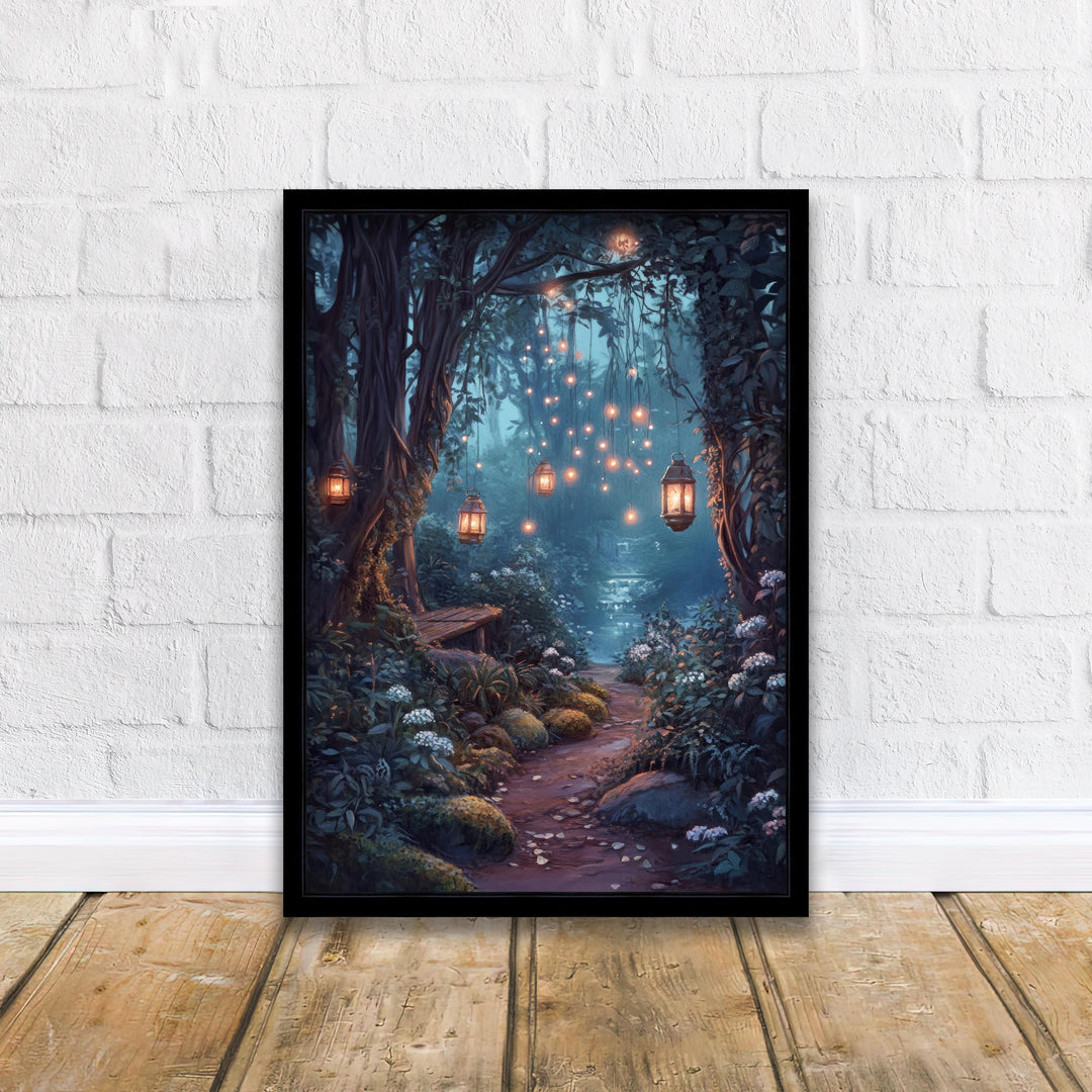 Vintage Fairy Garden Print: Enchanted Nature, Cottagecore Art