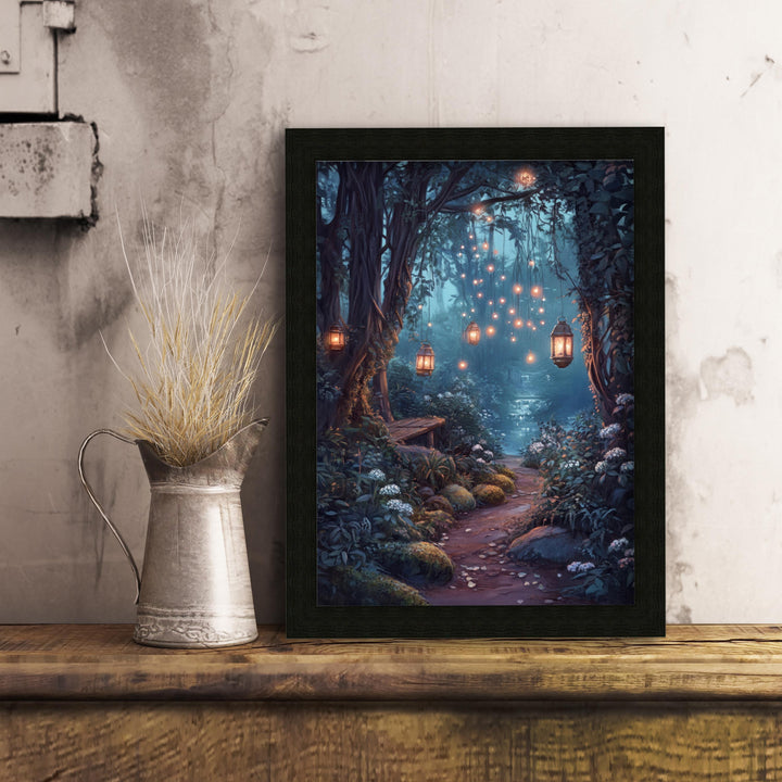 Vintage Fairy Garden Print: Enchanted Nature, Cottagecore Art