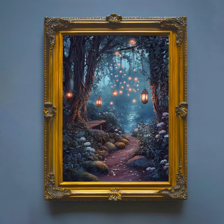 Vintage Fairy Garden Print: Enchanted Nature, Cottagecore Art